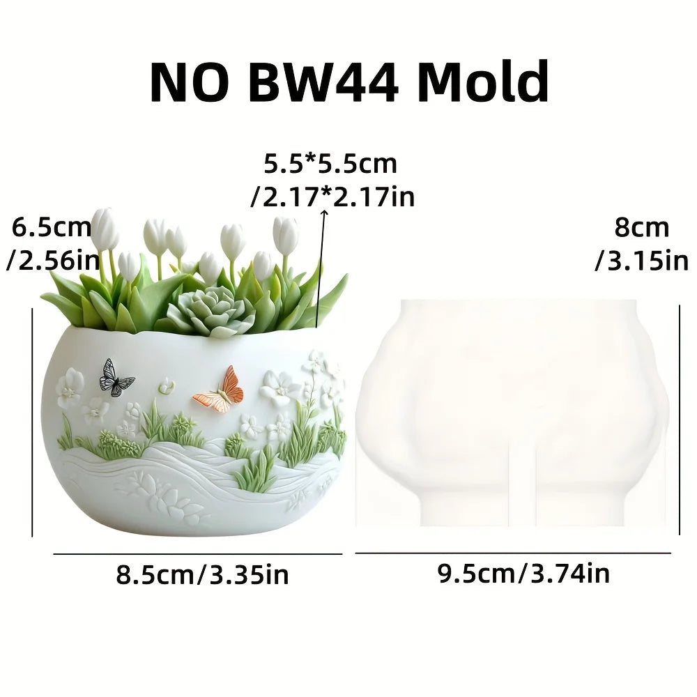 Windmill Town Silicone Mold – Resin Succulent Pot & Storage Box