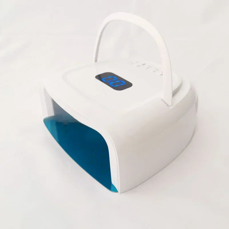 60W Cordless UV LED Nail Lamp | 15600mAh Rechargeable Gel Dryer