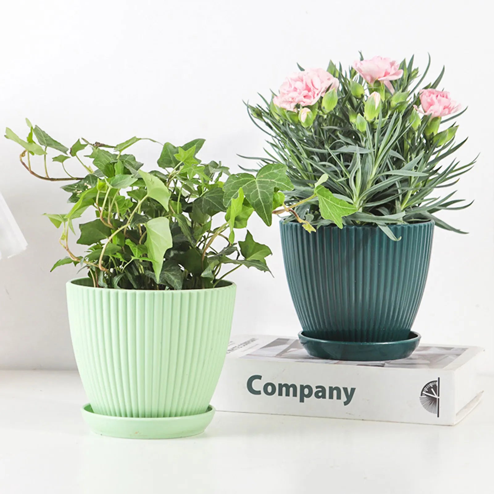 Resin Indoor Planter Flower Pots Wide Mouth Garden Pots Great for All House Plants Peaceful Pleasures Health and Wellness