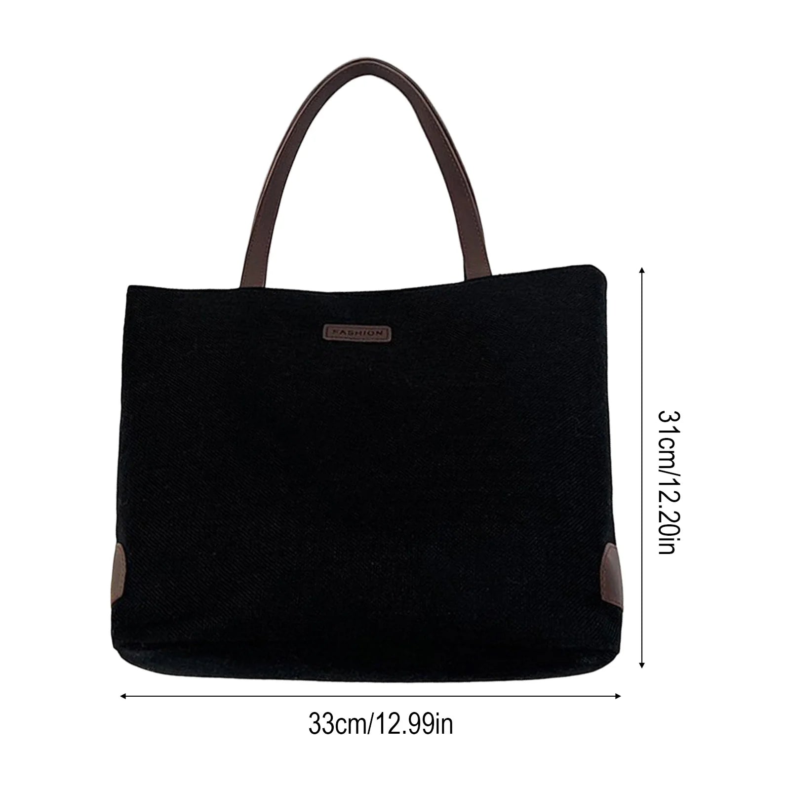 Cotton Linen Tote Bag Large Capacity Single Shoulder Bag Korean Style Casual Commuter Bag for Women Peaceful Pleasures Health and Wellness
