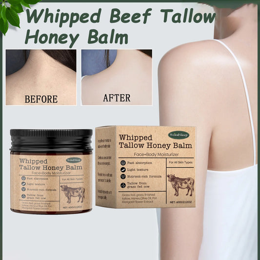 Whipped Beef Tallow & Honey Balm – Face & Body Moisturizer Peaceful Pleasures Health and Wellness