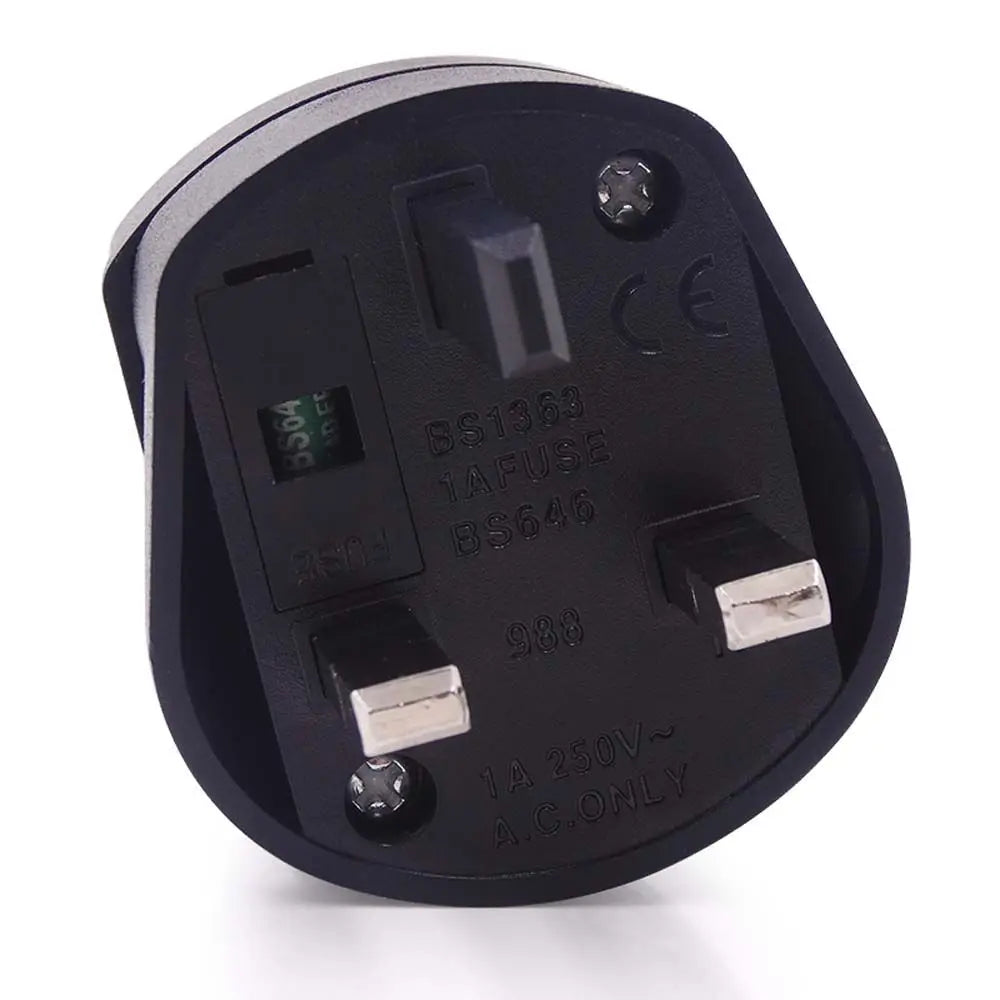 EU 2 Pin To 3 Pin UK Electrical Outlets Power Plug Adapter EU to UK Socket Adapter EU To UK Plug UK Plug Adapter Plug Converter Peaceful Pleasures Health and Wellness