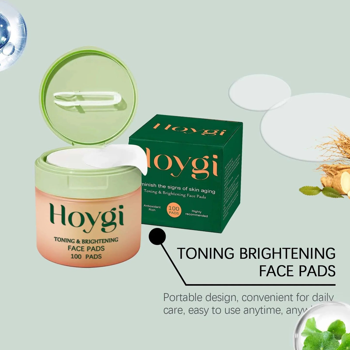 HOYGI Centella asiatica moisturizing cotton sheets Daily moisturizing cotton sheets Deeply hydrating and nourishing to enhance s Peaceful Pleasures Health and Wellness