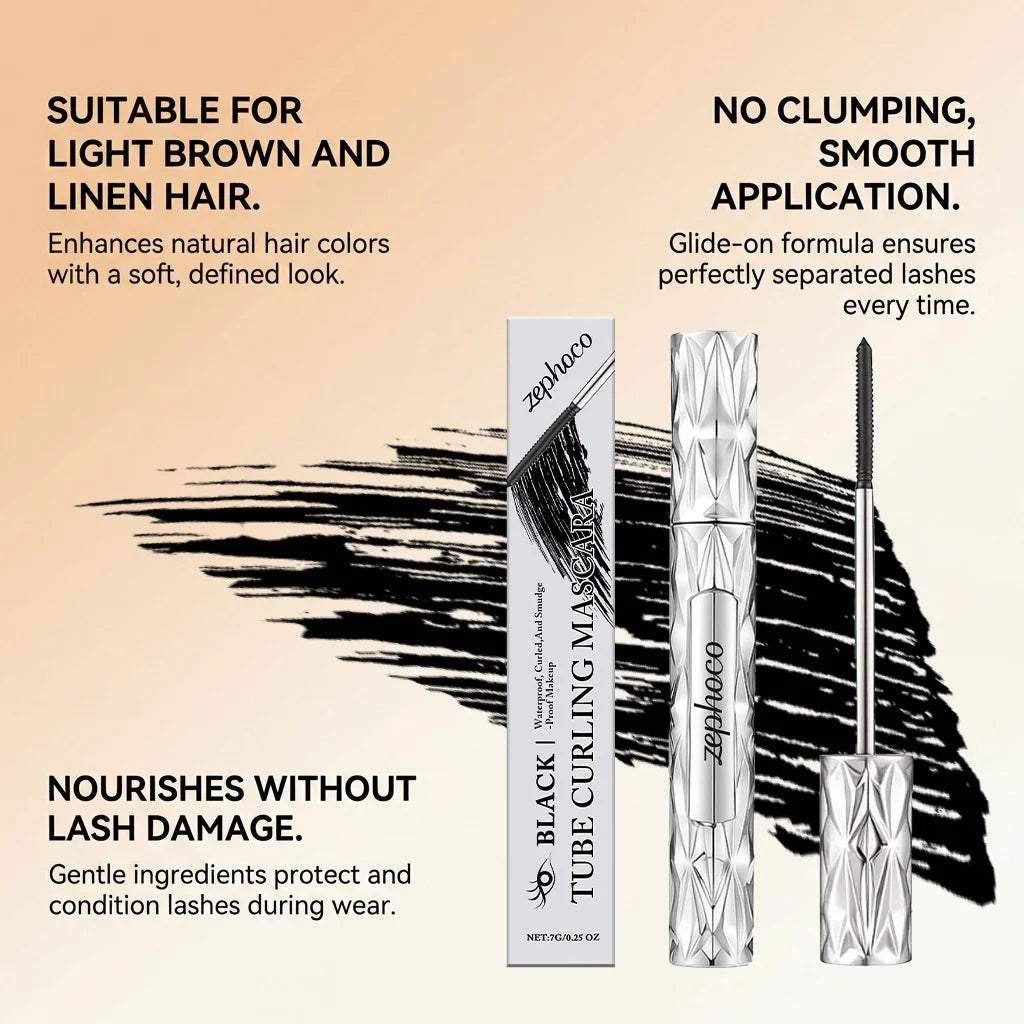 Zephoco Curling Black Mascara – Lengthening & Volumizing 7g