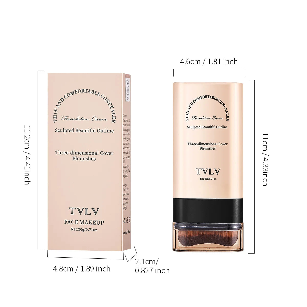 Lightweight Full-Coverage Cream Concealer – All Skin Types