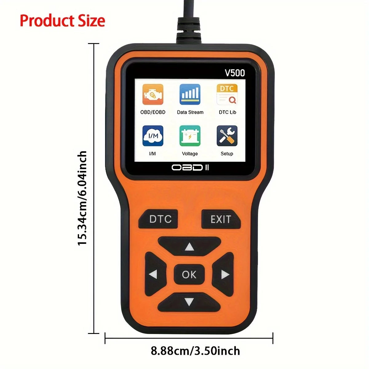 Obd2 Scanner - Heavy-Duty Obd Ii Can Diagnostic Tool, Supports Reading/Erasing Fault Codes, Compatible with All Cars, Trucks, and Suvs (1996 and Later Models) - No External Battery Required, Plug-And-Play, Suitable for Mechan Peaceful Pleasures Health and Wellness