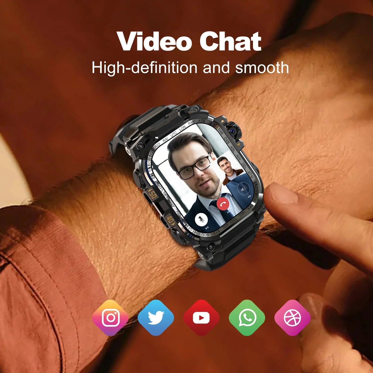 Zestbolt Q888 4G Android Smartwatch – AMOLED, GPS, 8MP Camera