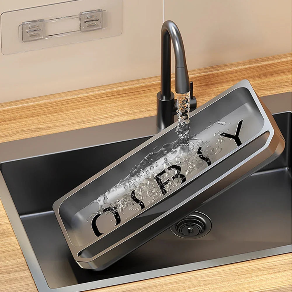 Kitchen Sink Organizer – Self-Draining Sponge & Soap Holder