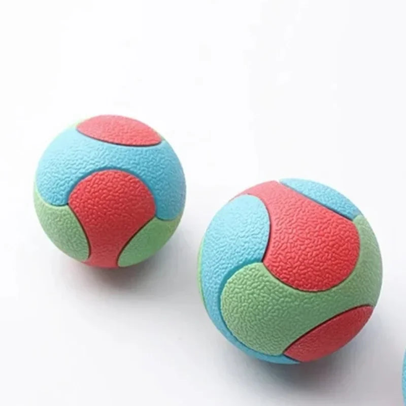 Bite-Resistant Rubber Bouncy Ball Dog Chew & Dental Toy