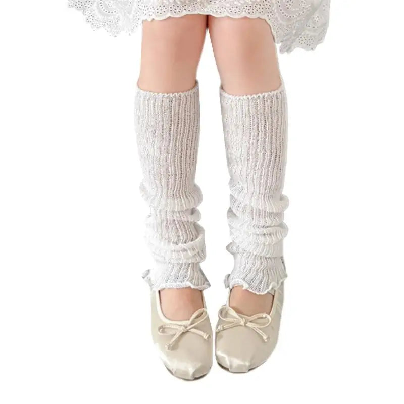 Girls' Ruffled Leg Warmers | Macaron Colors | Kids Ages 3–13