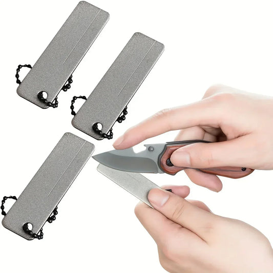 Knife Sharpener Diamond Pocket Tools Mini Keychain Outdoor Camping Sharpener Outdoor Camping Tool Emery Nail File Peaceful Pleasures Health and Wellness