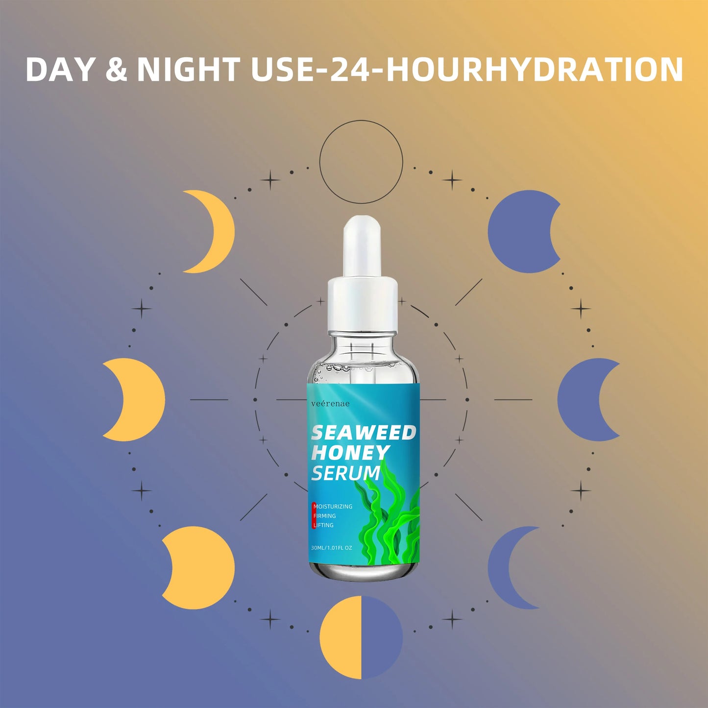 veérenae Seaweed Honey Face Serum | 24-Hour Moisture Lock
