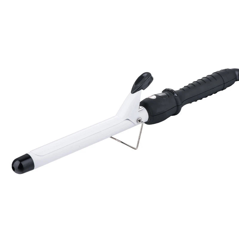 Professional Electric Curling Wand with PTC Heater Ceramic LED Temperature Display Hair Styling Tool for Big Waves Household Use Peaceful Pleasures Health and Wellness WHITE EU