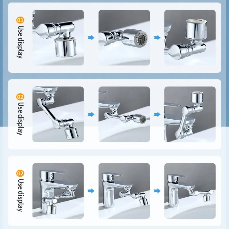 1080° Rotating Faucet Aerator Sprayer | 22/24mm Kitchen & Bath