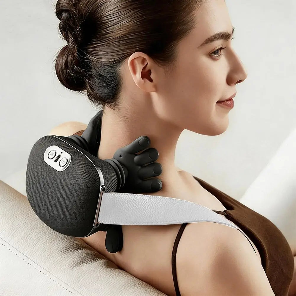 Wireless 4D Shiatsu Neck & Shoulder Massager with Heat