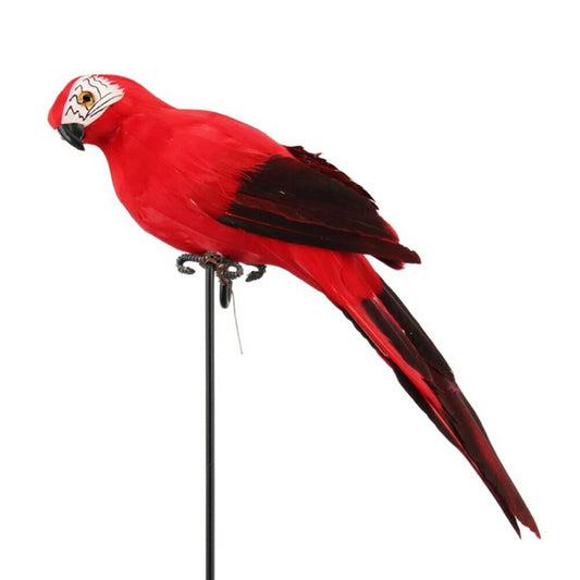 D Cor Simulation Parrot Foam Imitation Garden Ornament Artificial Peaceful Pleasures Health and Wellness red