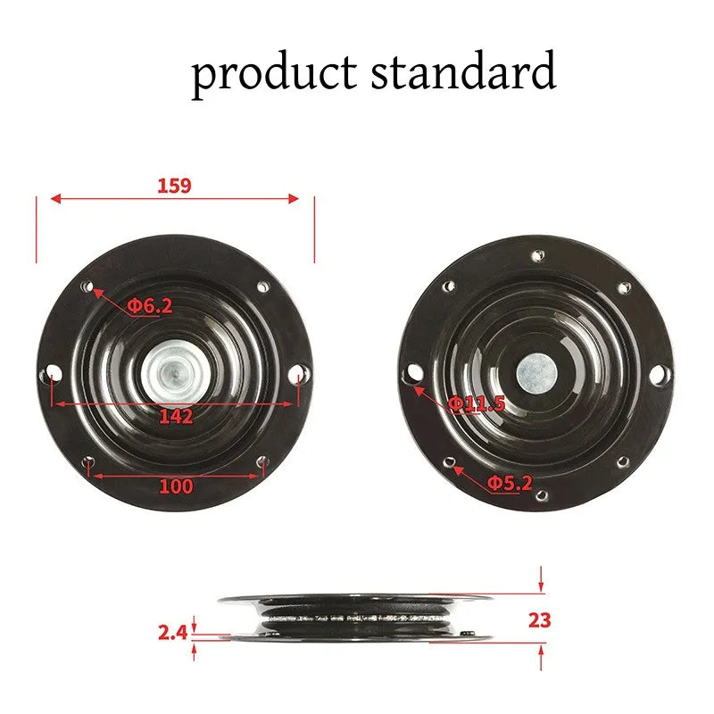 6-Inch 360° Metal Swivel Plate Rotating Turntable Bearing Stand