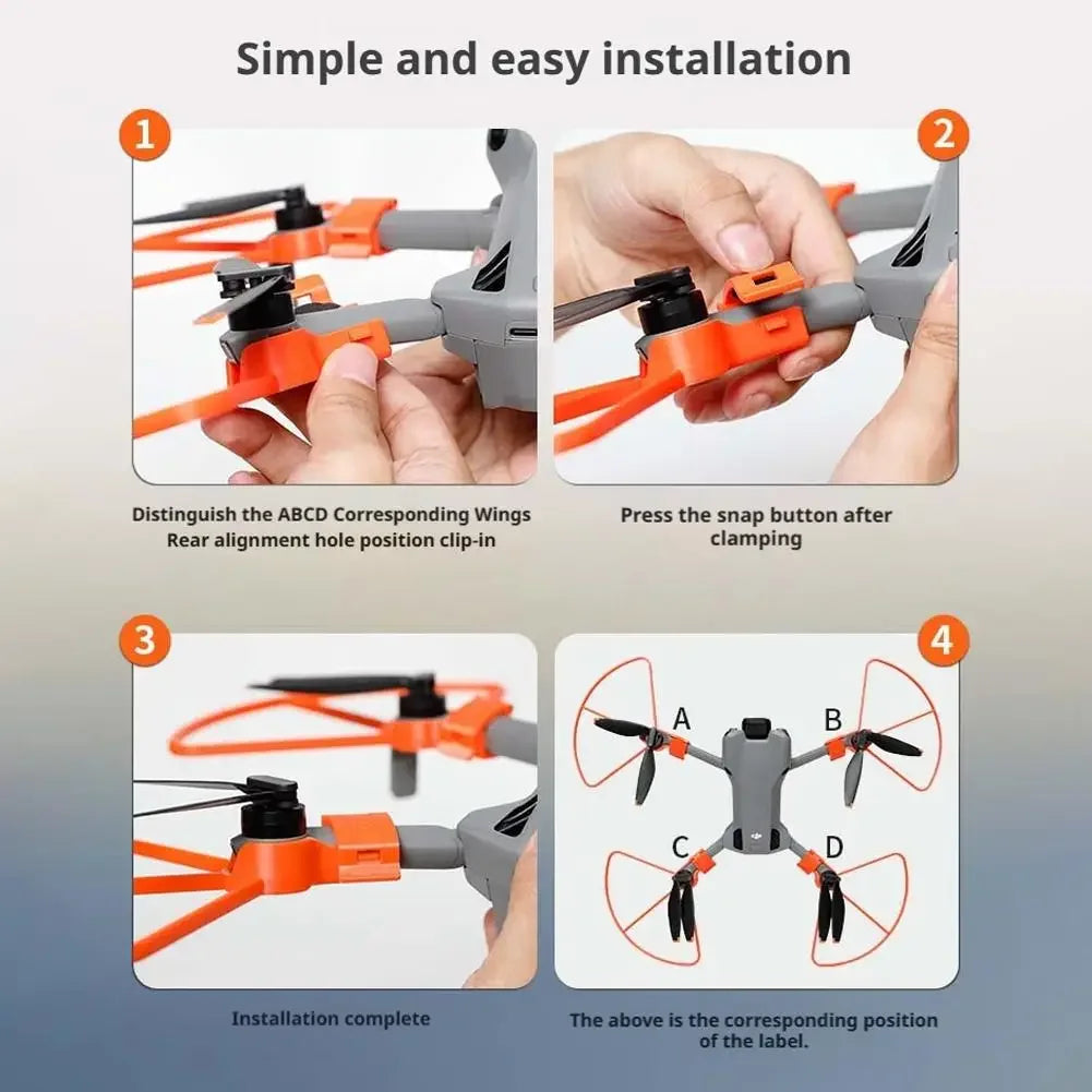For DJI MINI 5 PRO Drone Propeller Guard Anti-collision Ring Heighten Landing Gear for Mini 5 Pro Drone Protector Accessories Peaceful Pleasures Health and Wellness