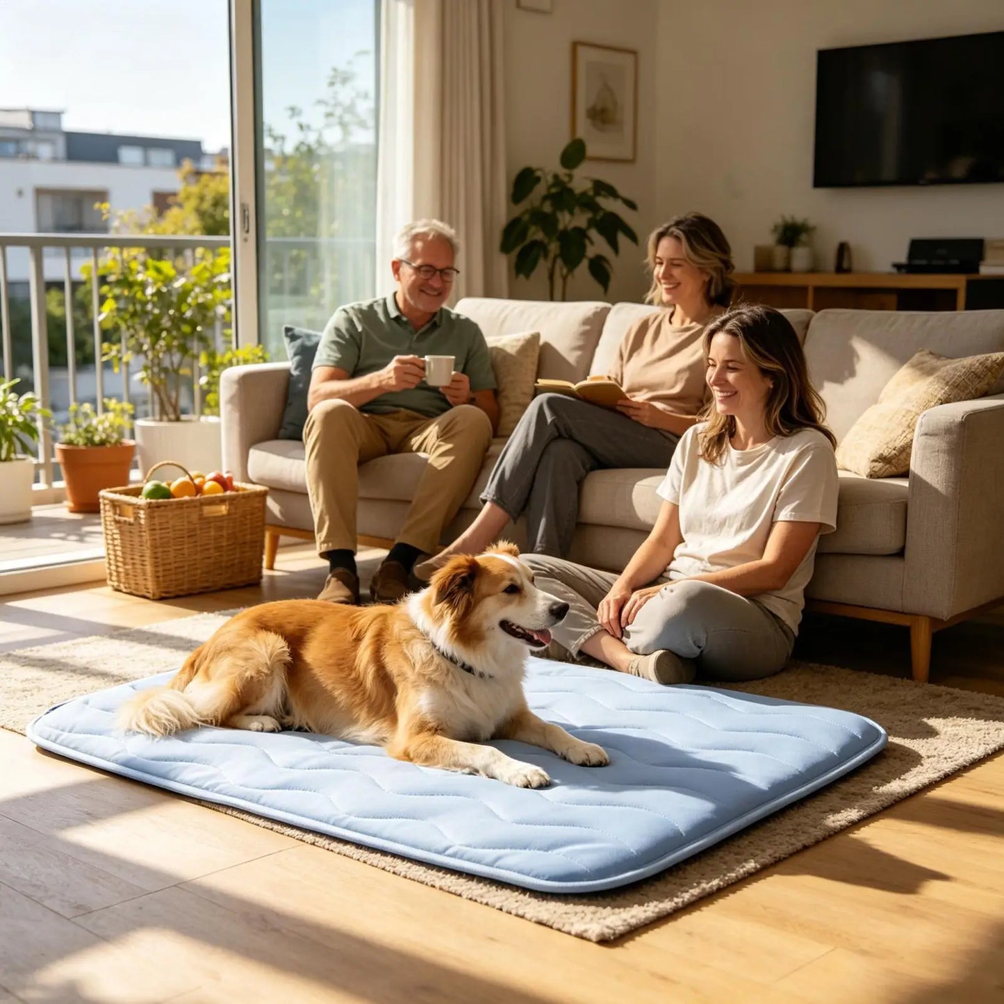 Dog Cooling Bed Breathable Washable Non-Slip Pet Cooling Mat For Puppy Sleeping Summer Outdoor Indoor Car Travel Crate Cage Peaceful Pleasures Health and Wellness