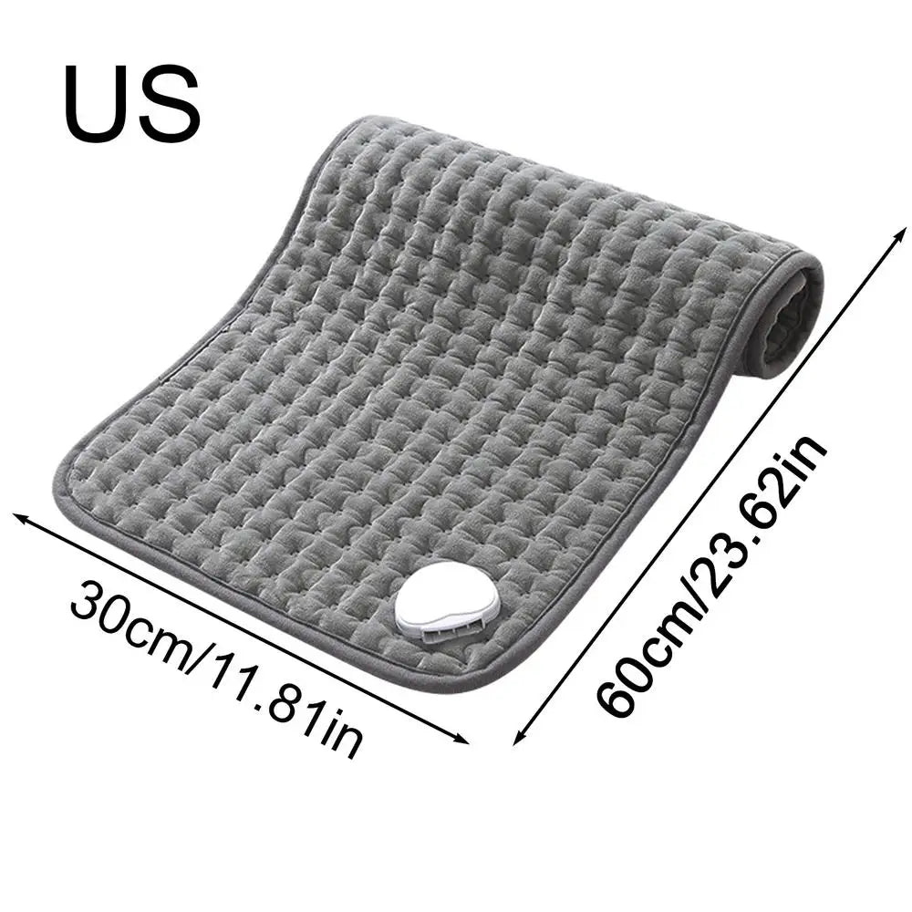 Portable Electric Heating Pad Adjustable Temperature Auto Off for Neck Back Pain Relief Men Women Elderly Menstrual Cramps Peaceful Pleasures Health and Wellness 30x60cm US China Mainland