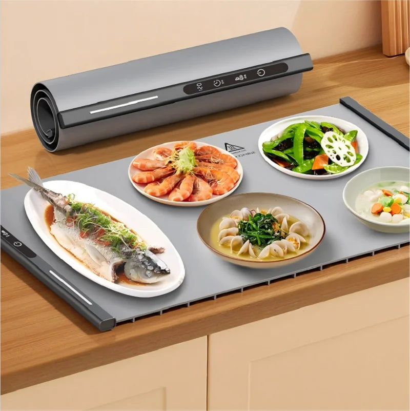 HOMEFISH Electric Food Warming Tray | 3 Heat Settings & Timer