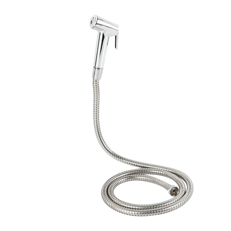 A36T-3X Toilet Bidet Tap Set Handheld Shower Head Water Sprayer Bathroom Seat Nozzle Attachment+Hose+Wall Mount Rack Holder Peaceful Pleasures Health and Wellness