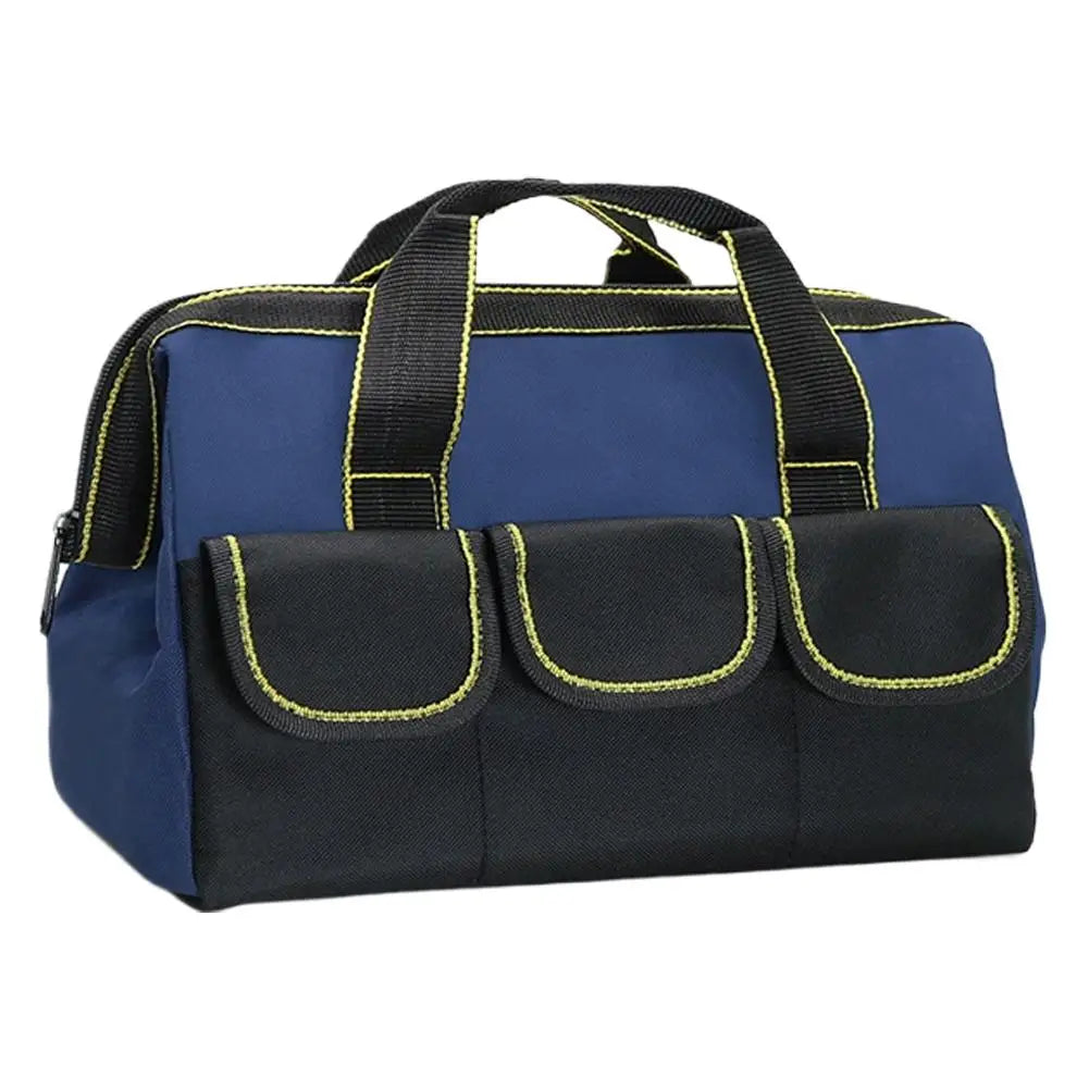 Oxford cloth Tool Bag Thicken Multifunctional Tool Storage Bag Large Capacity Wear-Resistant MultiPocket Electrician Tools Bag Peaceful Pleasures Health and Wellness Blue