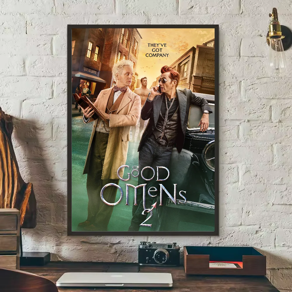 Good Omens TV Show Poster – HD Waterproof PVC Wall Art Decor TV Show Wall Poster Peaceful Pleasures Health and Wellness