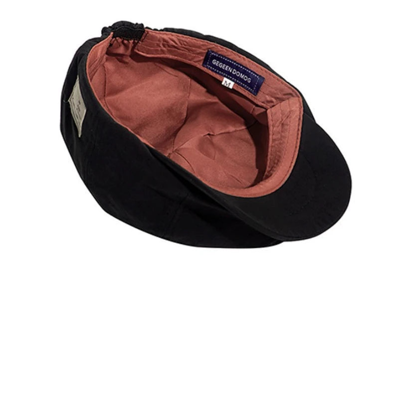 Retro Cotton Beret Hat | Unisex Painter Cap, Face-Slimming