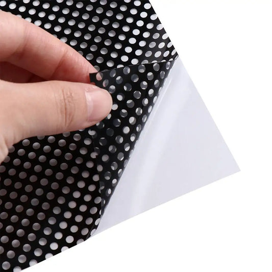 Privacy Mesh Window Film – Anti-UV Sun Blocking Self-Adhesive Window Privacy Film Oasis Select