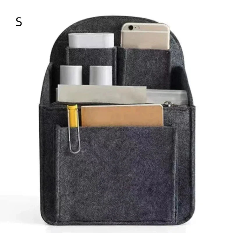 Felt Bag Insert Organizer – Multi-Pocket Travel Divider