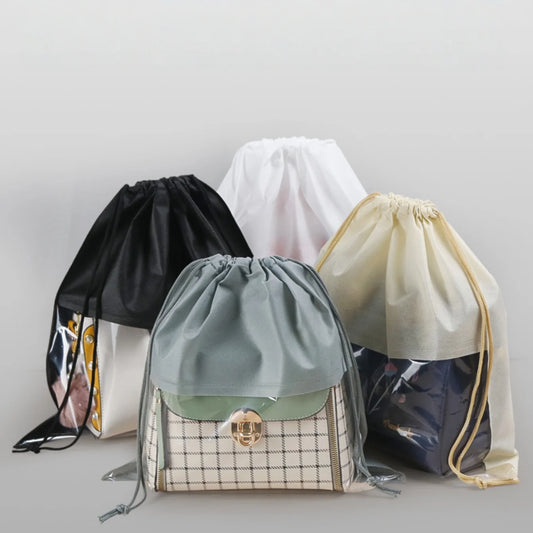 Dustproof Drawstring Storage Bags for Handbags & Clothes 5-Pack Dustproof Storage Bags Peaceful Pleasures Health and Wellness