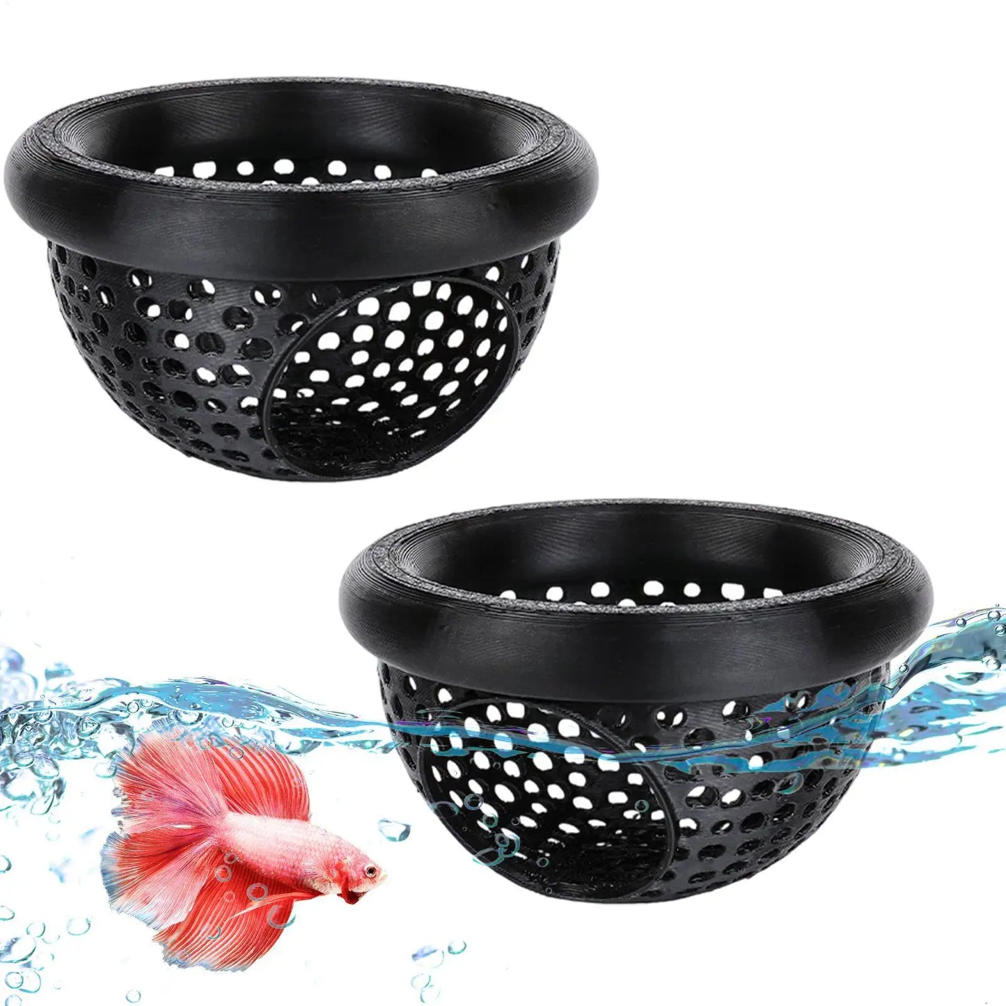 Floating Betta Cave & Shrimp Hideout Hammock – 2-Pack