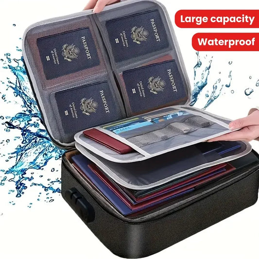 Locking Waterproof Document Organizer Bag | Large Capacity Document Organizer Bag Oasis Select