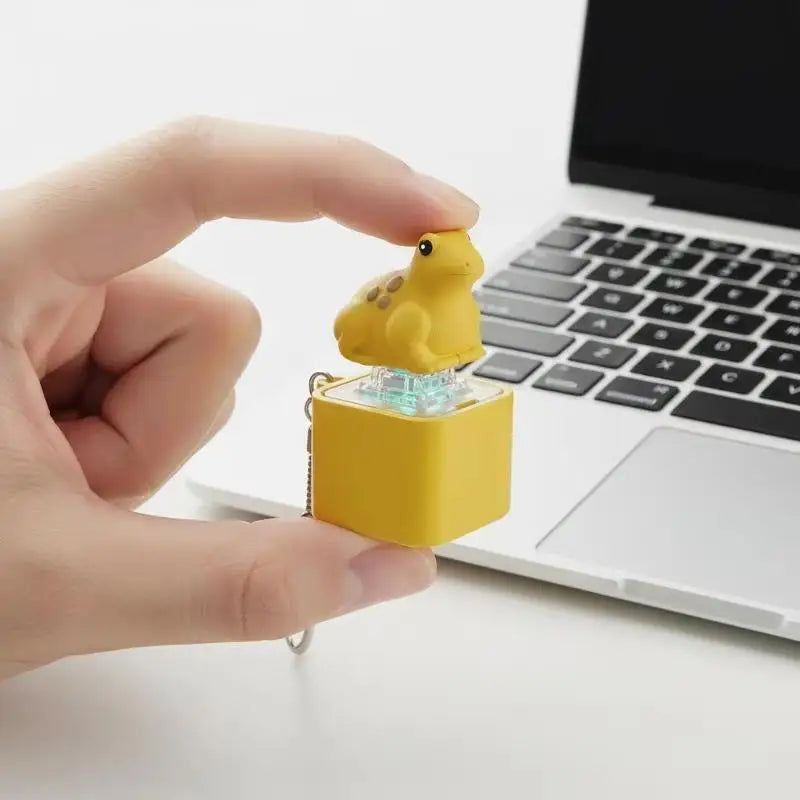 Dinosaur Sound Fidget Keychain – Fun PVC Toy for Kids & Adults