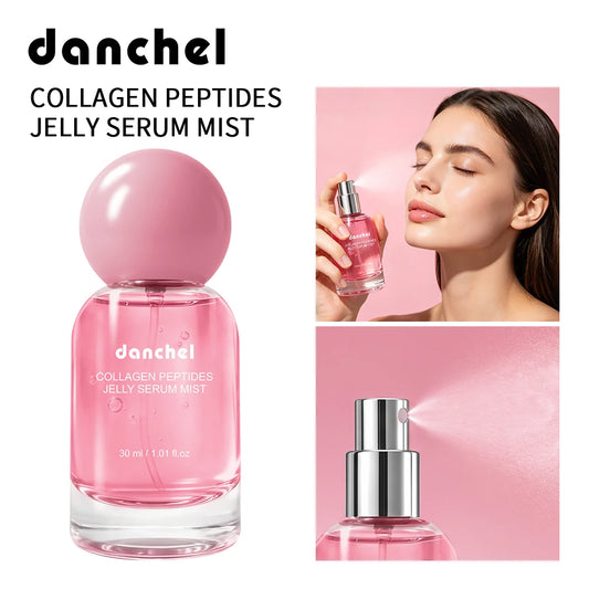 Collagen Peptides Jelly Serum Mist Korean Skin Care Hydrating Face Spray Anti Aging Plumping Firming Sprayable Hydrogel Travel Peaceful Pleasures Health and Wellness