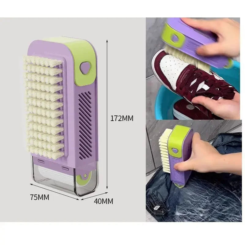Multifunctional Soap Lathering Box - Laundry Without Hand Rubbing, With Brush, Roller, Anti-slip, Drainage and Storage Box Peaceful Pleasures Health and Wellness - Purple