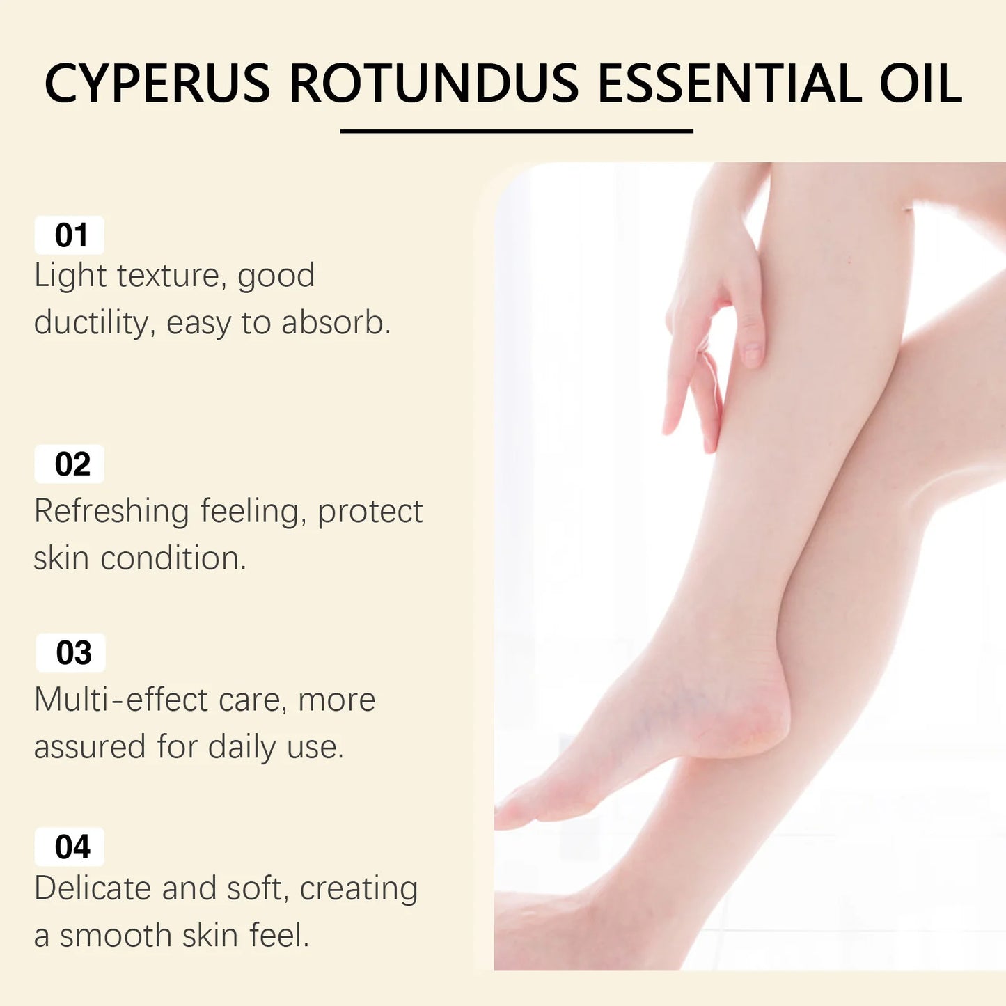 OceAura Cyperus Rotundus Oil – Hair Growth Reducer & After Shave