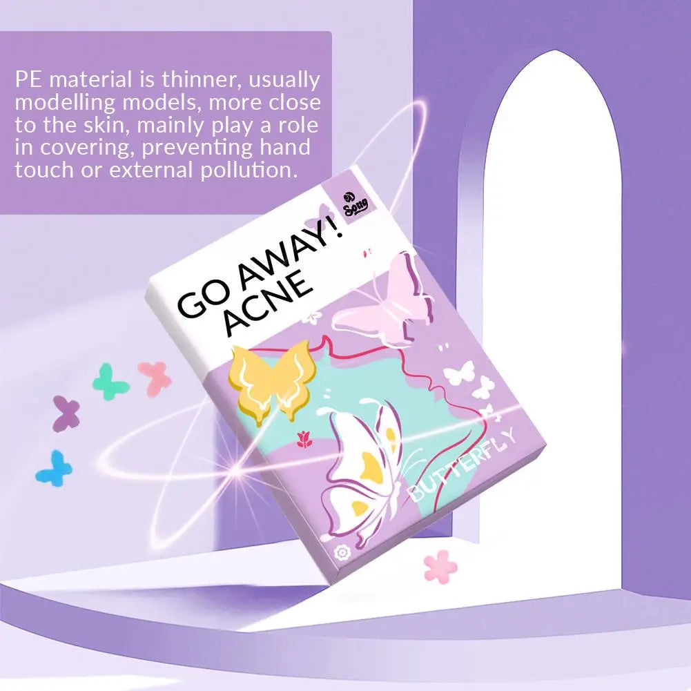 120 Counts Cute Colorful Butterfly Pimple Patches Acne Treatment Stickers Invisible Acne Cover Face Spot Pimple Patch Skin Care Peaceful Pleasures Health and Wellness