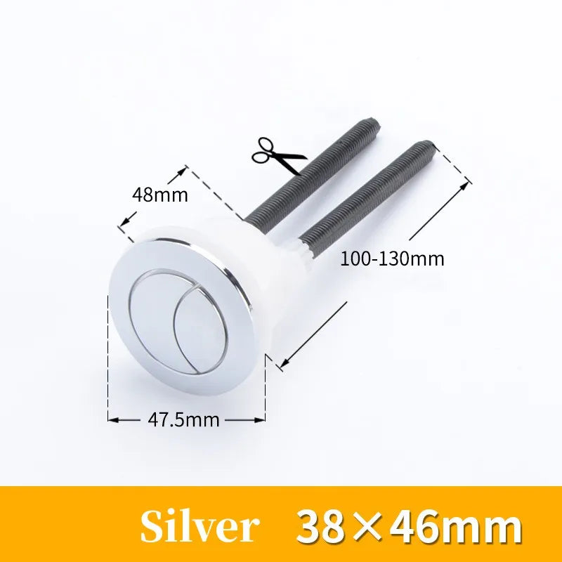 Universal Dual Flush Toilet Tank Button | 38/48/58mm Chrome