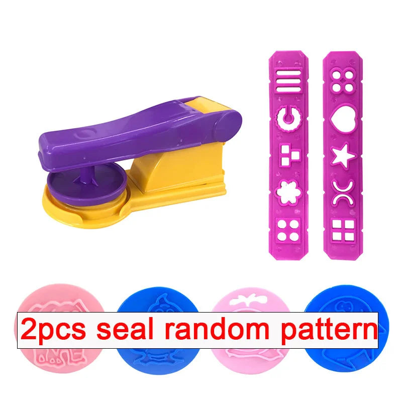 Play Dough Mold Tools Creative Noodles Maker Plate Knife Fork Shape