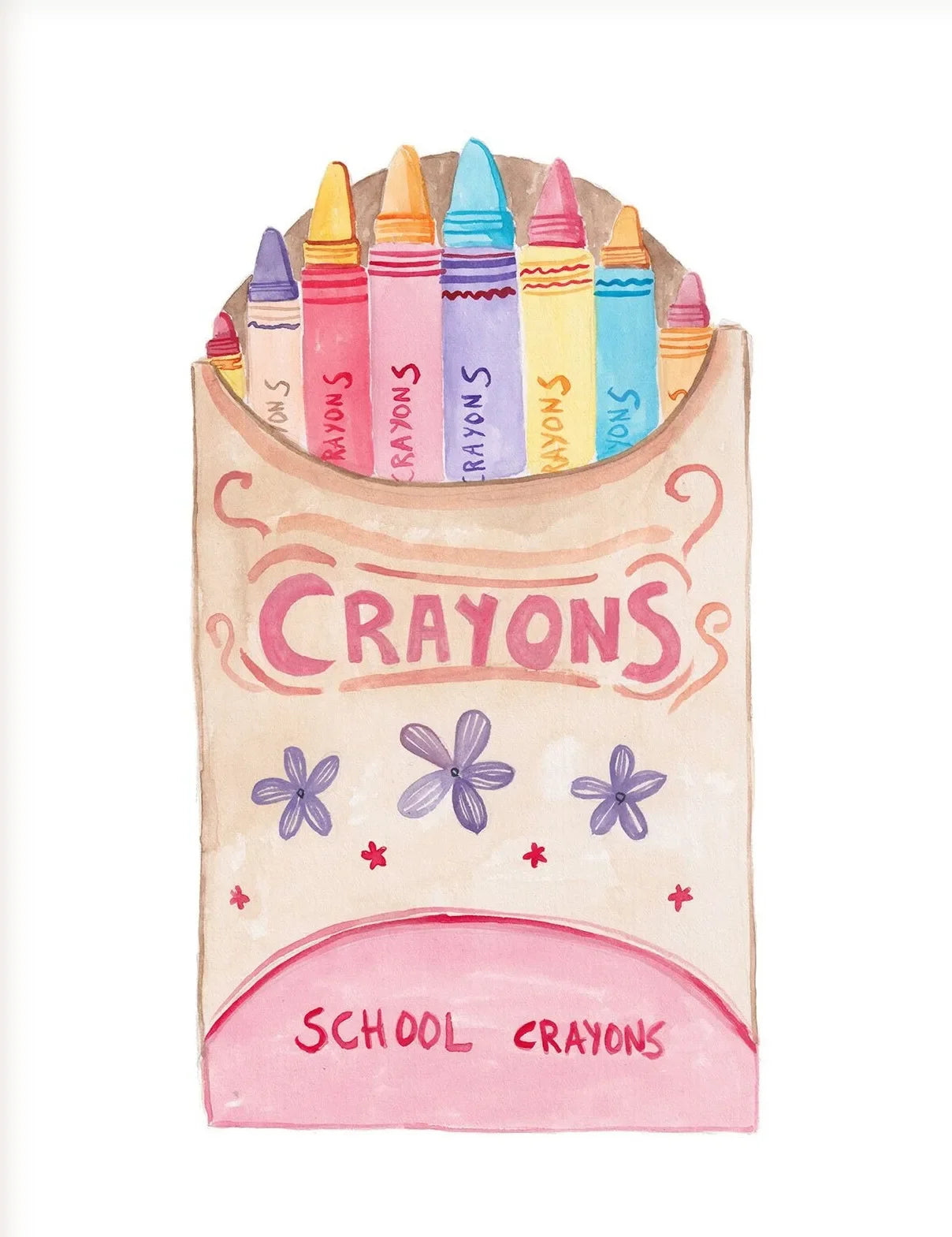 Kids Colorful Reading Canvas Wall Art | Unframed Children's Poster
