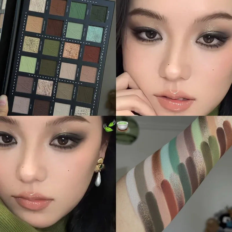 24-Shade Eyeshadow Palette | Matte Shimmer Glitter Neutrals