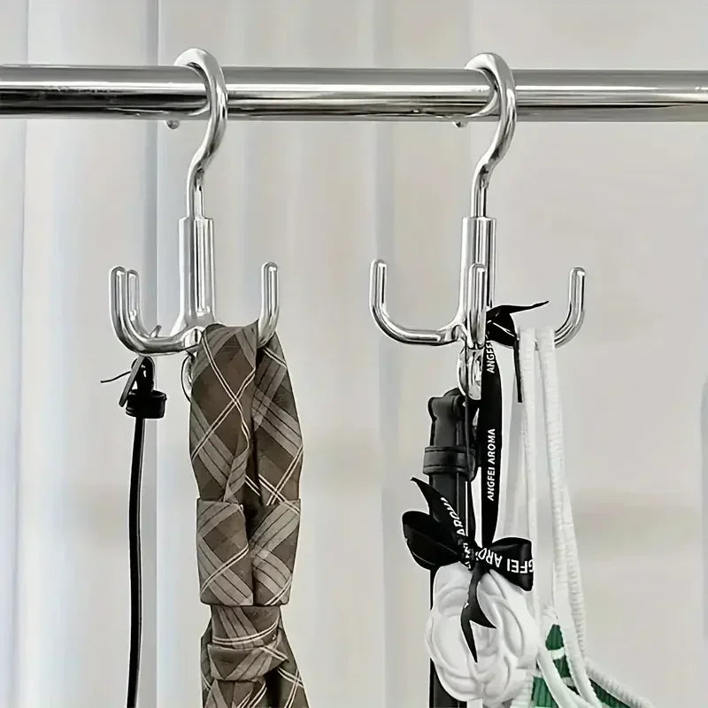 Rotating 4-Claw Coat Hook | Punch-Free Wall Hanger & Organizer Rotating Wall Hook Peaceful Pleasures Health and Wellness