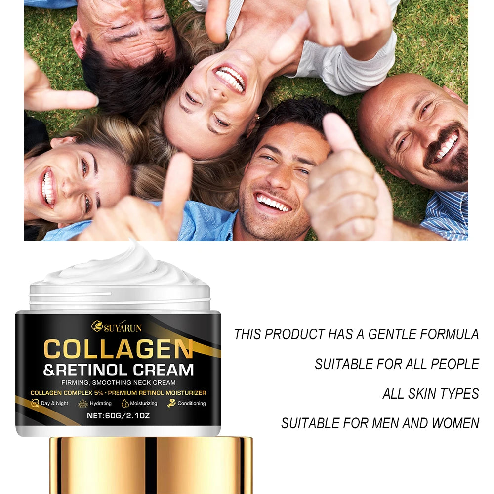Collagen Advanced Retinol cream, rich in aloe vera leaf and shea butter, easy to absorb, delicate and moisturizing Peaceful Pleasures Health and Wellness