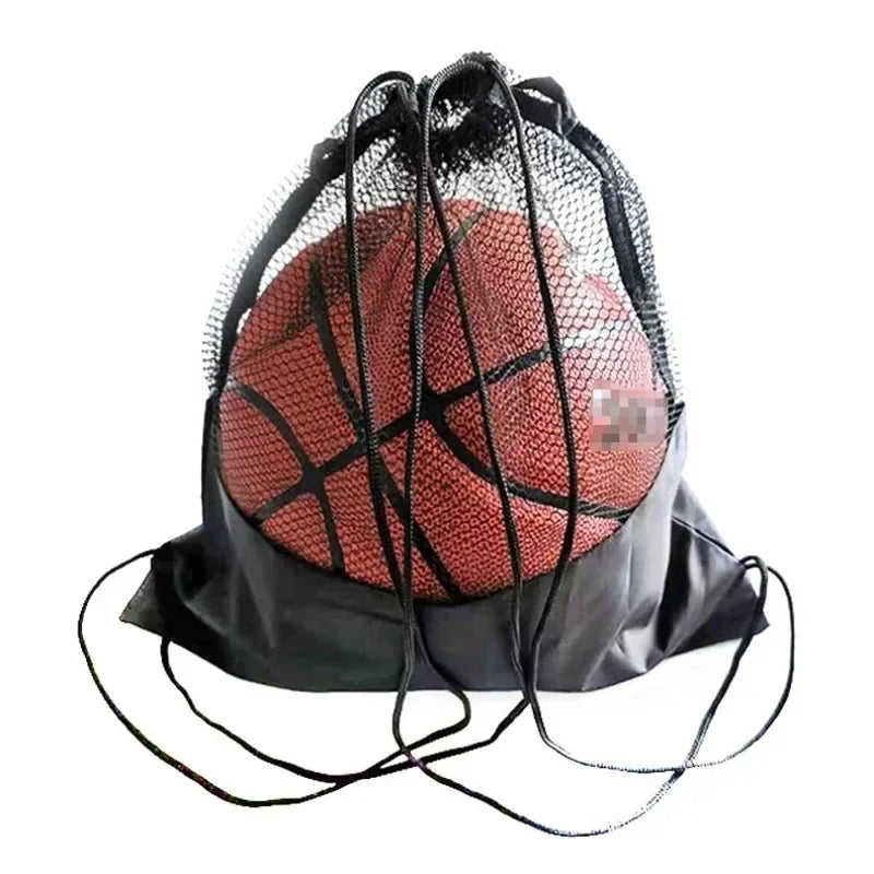 Portable Basketball Mesh Bag Outdoor Football Soccer Storage Volleyball Backpack Ball Fitness Training Bag Peaceful Pleasures Health and Wellness