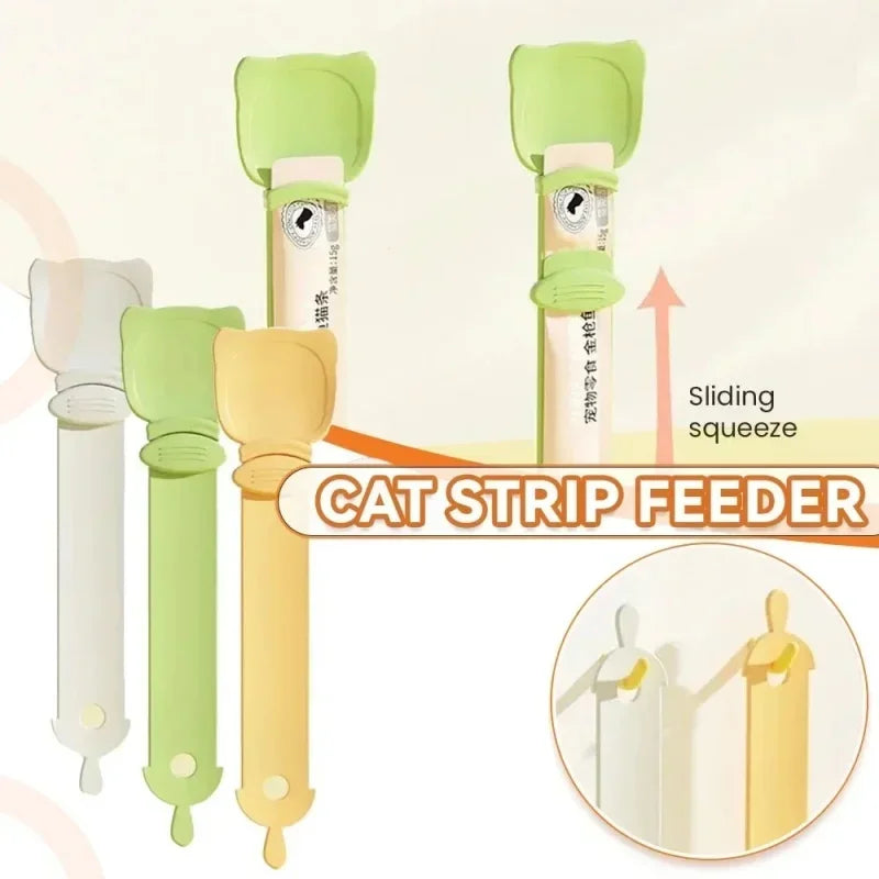 Long Handle Cat Treat Squeeze Feeder Spoon | Food Dispenser