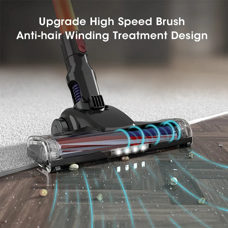 Wireless Handheld Vacuum Cleaner 10000Pa Strong Suction Rechargeable with LED Light 2200mAh Battery for Pet Hair Home Cleaning Peaceful Pleasures Health and Wellness