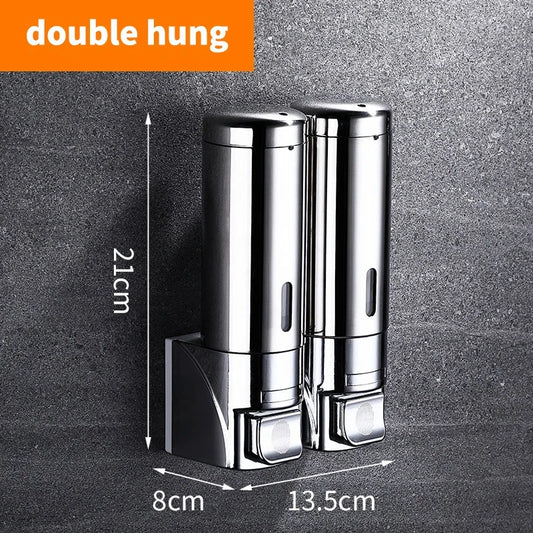 Wall Mounted Stainless Steel Soap Dispenser | 300ml Bathroom Soap Dispenser Peaceful Pleasures Health and Wellness