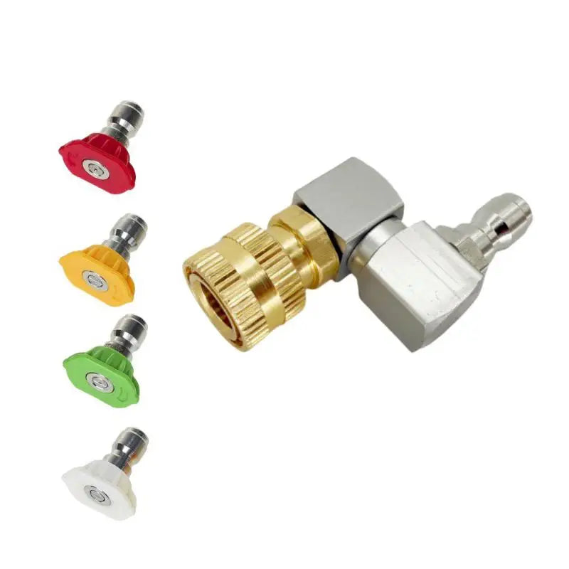 360° Rotatable Jet Nozzle | 1/4" Quick Connect Leak-Proof